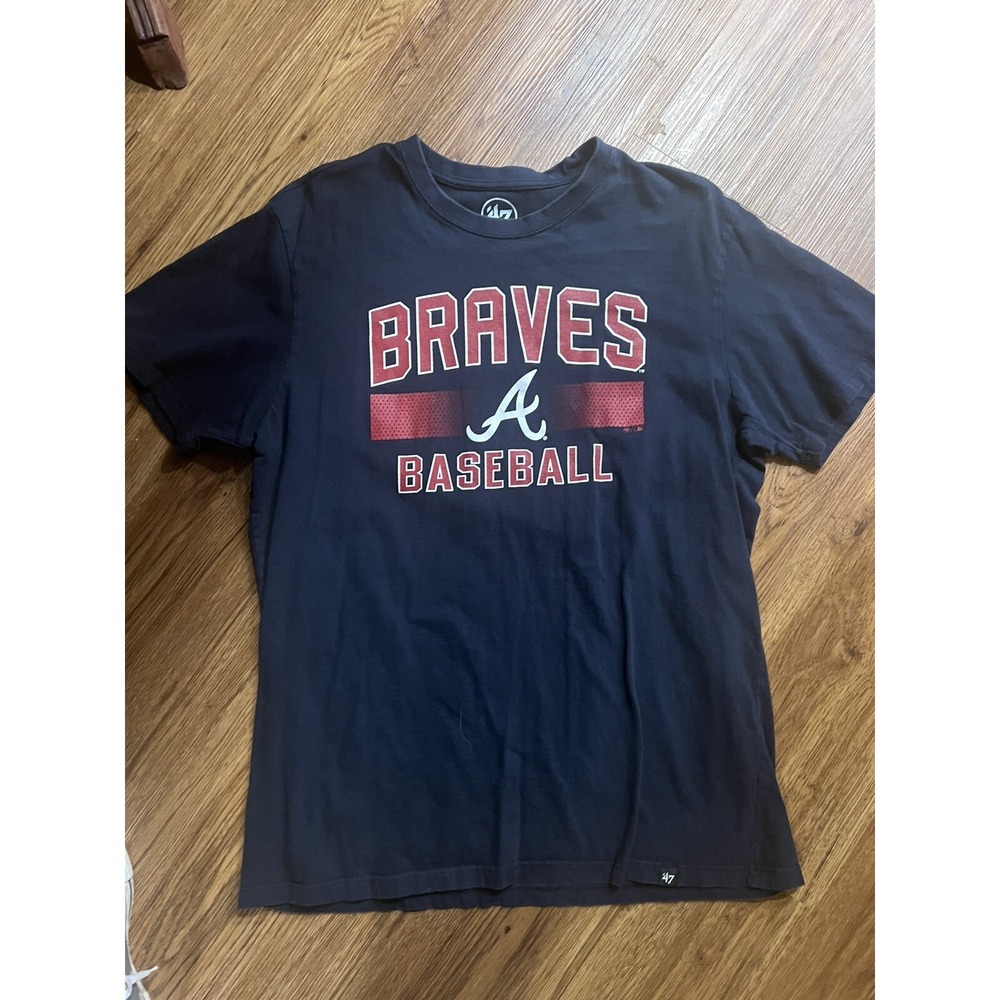 Atlanta braves 47 brand shirt mens‎ size Large